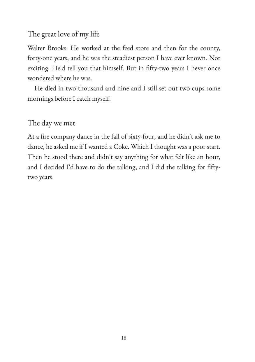 A page from the sample book: A page from the chapter on love.